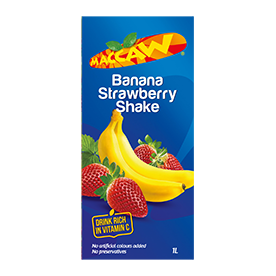 Maccaw Juice Banana Strawberry Slim 180ML