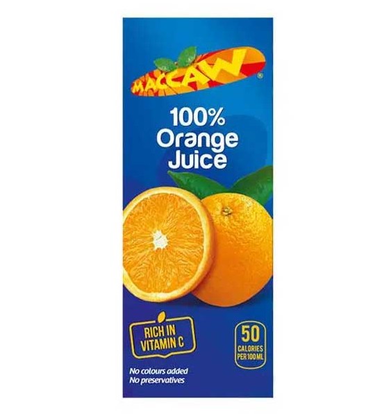 Maccaw Juice Orange Slim 180ML