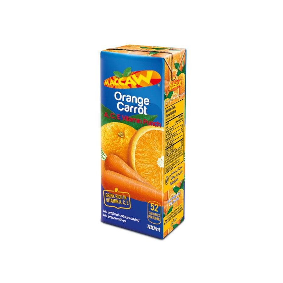 Maccaw Juice Orange Carrot Slim 180ML
