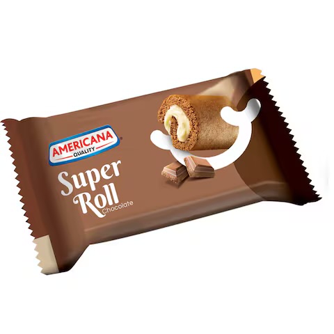 Americana Super Roll Cocolate And Vanilla 60GR