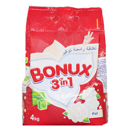 Bonux 3 In 1 Detergent Powder 4KG