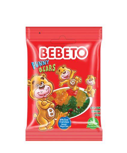 Bebeto Jelly Gum 18g Funny Bears