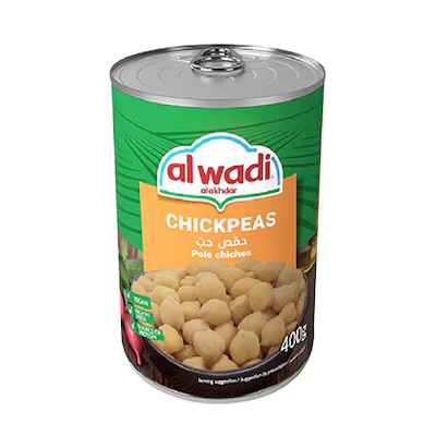 Al Wadi Al Akhdar Chickpeas, In Brine 400GR
