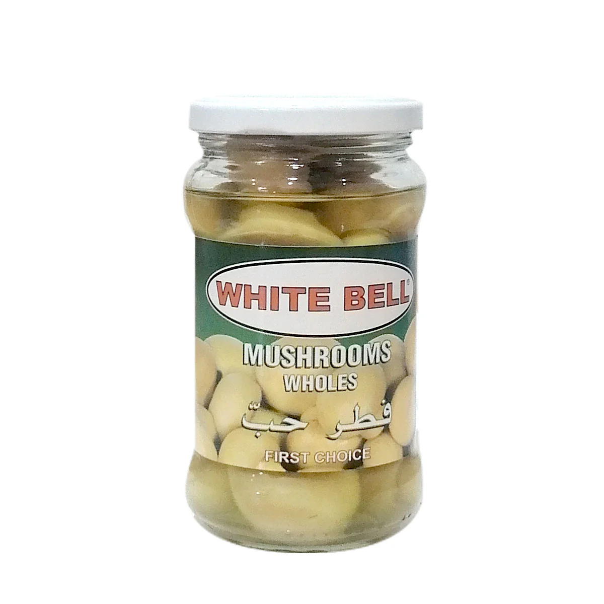 White Bell Mushrooms Wholes Jar 280GR